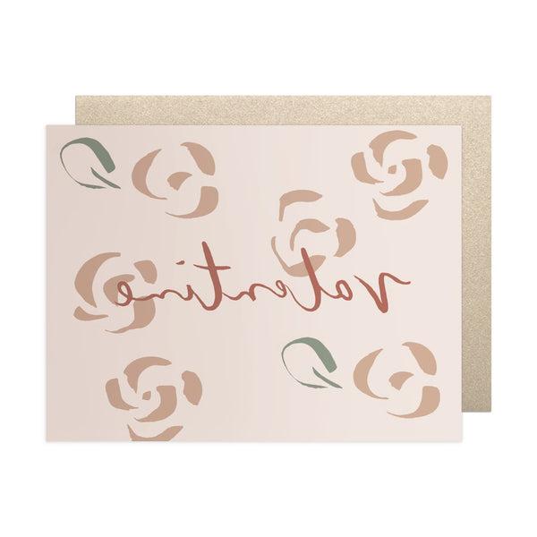 Valentine Roses Note Card